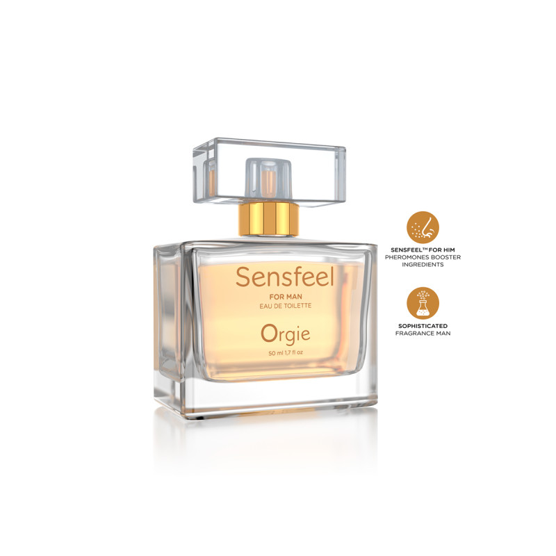 Sensfeel Homme Phéromones EDT pour magnétisme naturel et parfum citrus-boisé