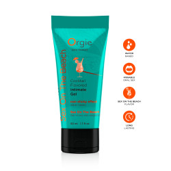 Gel Intime Lube Tube Sex Beach pour préliminaires fruités et glisse tropicale