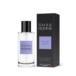 parfum smak homme, notes vanille, patchouli, ambre et citron.