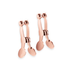 Pinces tétons Bound rose gold métal BDSM NS Novelties ajustable