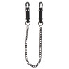 Pinces tétons Taboom Heavy Duty métal noir chaîne 32cm BDSM hard