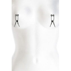 Pinces tétons Bound noir embouts souples vis précision 42g