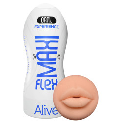 Masturbateur Maxi Flex Oral Alive bouche TPE 19x7,8cm XXL