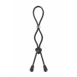 Cockring ajustable double boucle silicone pour érections puissantes