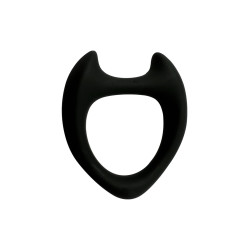 Cockring Toro M Wooomy silicone noir 5,2x4,5cm cornes