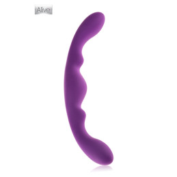 Double dong Luna Alive silicone violet 25x2,8cm