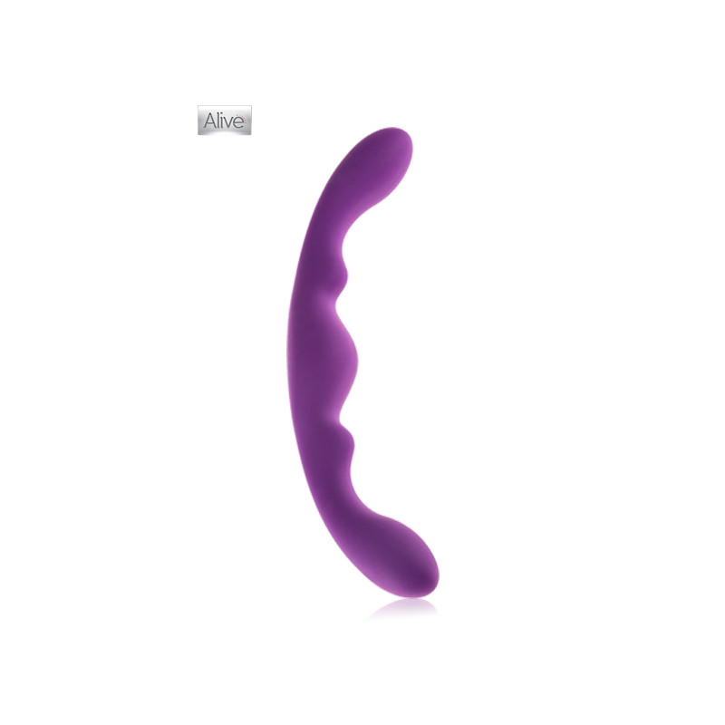 Double dong Luna Alive silicone violet 25x2,8cm