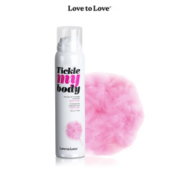 Mousse massage crépitante Barbe à Papa 150ml Love to Love massage gourmand sucré