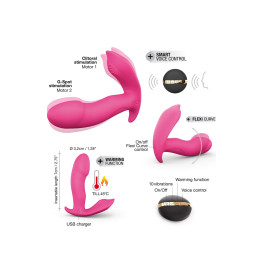 Secret Clit vibro chauffant point G clitoris rose