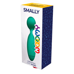 Mini Wand Smally Wooomy offrant puissance compacte silicone doux