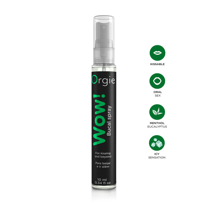 Spray buccal excitant Wow pour fellation sensuelle rafraîchissante