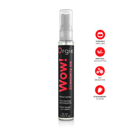 Spray buccal Wow menthol fraise pour fellation ultra rafraîchissante