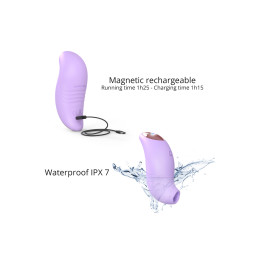 Stimulateur clitoridien Believer mauve rechargeable silicone doux voyage