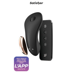 Stimulateur Little Secret noir Satisfyer pour clitoris culotte magnétique