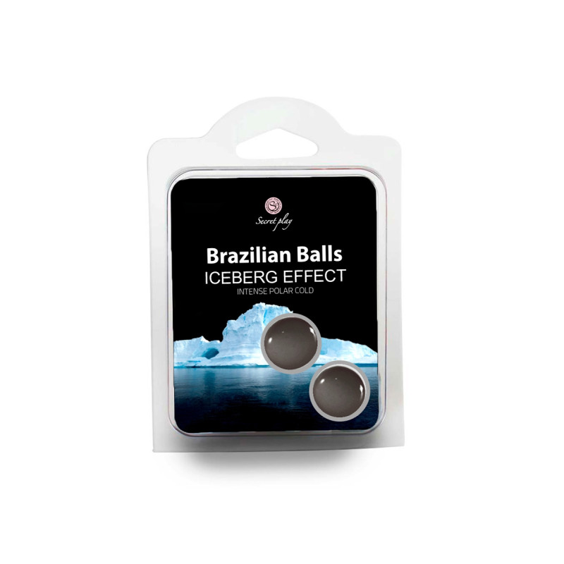 2 Brazilian Balls Effet Iceberg 8g dissolvant chaleur corps intime