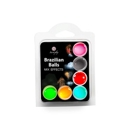 6 Brazilian Balls effets différents Secret Play lubrifiant préliminaires érotiques