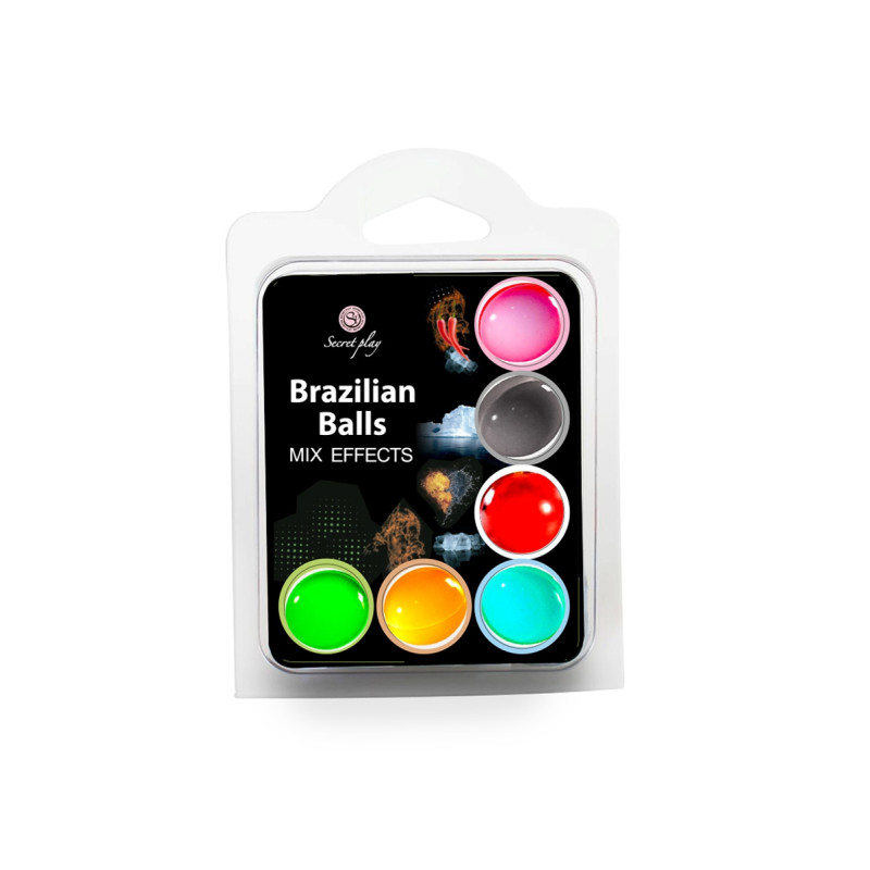 6 Brazilian Balls effets différents Secret Play lubrifiant préliminaires érotiques