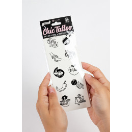 10 tatouages temporaires Secret Play application facile 3-7 jours