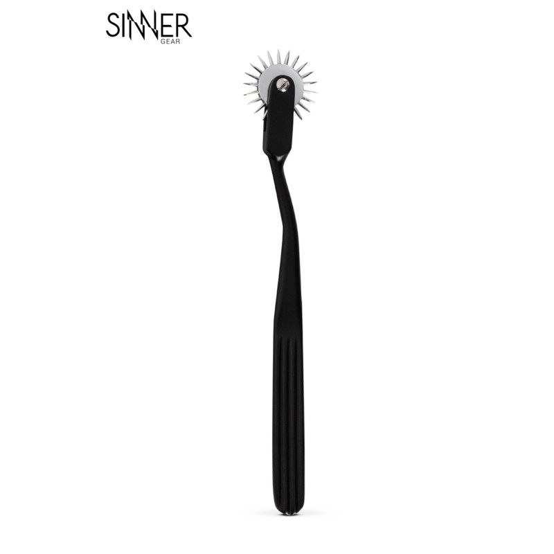 Roulette de Wartenberg noire Sinner Gear pour frissons cutanés aigus