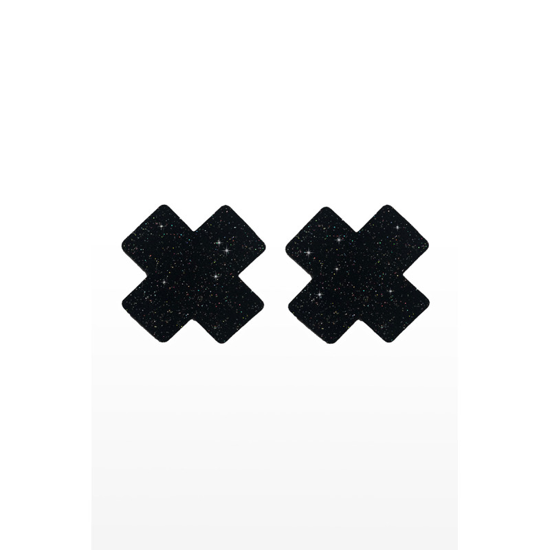 Caches mamelons Nipple X Covers noir pour looks BDSM raffinés