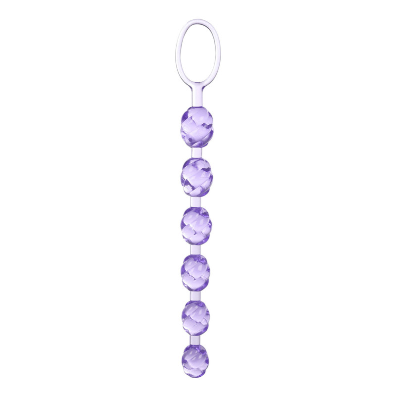 Perles anales CalExotics Swirl violet pour montées progressives