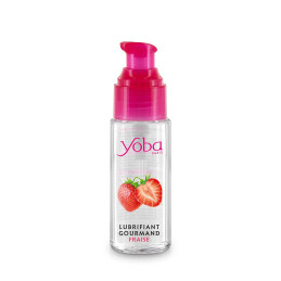 Lubrifiant parfumé fraise Yoba 50 ml flacon pompe saveur rouge