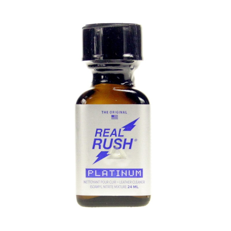 poppers real rush platinum nitrite de pentyle 24 ml aphrodisiaque