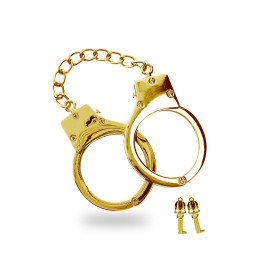 Menottes BDSM plaquées or Taboom réglables nickel-free