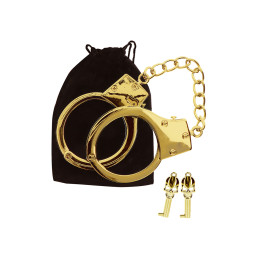 Menottes BDSM plaquées or Taboom diamètre 5-6.5cm poignets