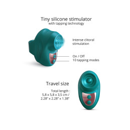 Stimulateur clitoridien Kisscool vert étanche IPX5 USB