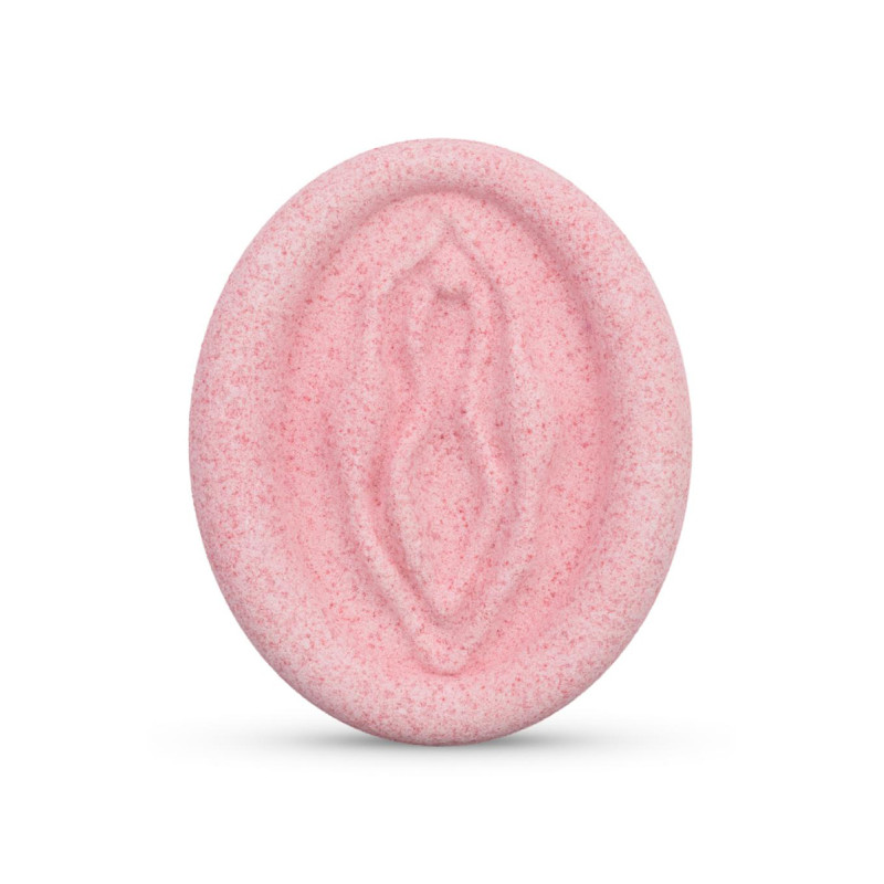 Bombe de bain Pussy forme vulve rose parfumée