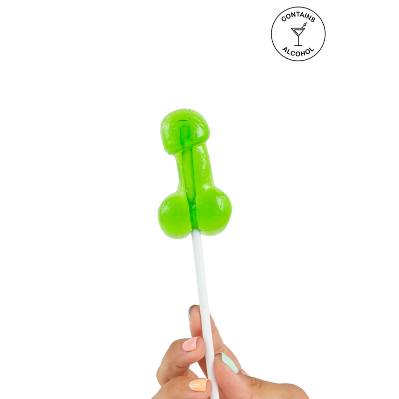 Sucette pénis Caipirinha avec alcool pour animations tropicales et plaisirs sucrés