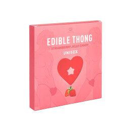String comestible à la fraise - Secret Play pour lingerie gélifiée sucrée à croquer