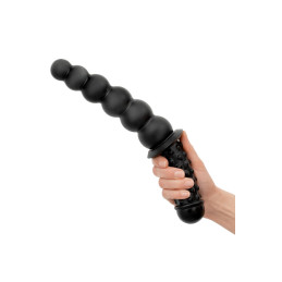 Double dildo anal Akimbo Buttr strié ventouse puissante pour usage solo intense