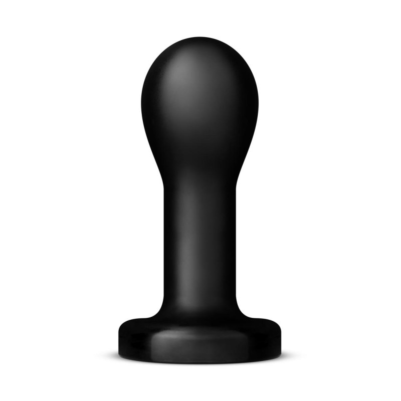 Plug anal Hammerhead 20,5 x 8,5 cm noir tête large arrondie pour insertion puissante