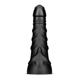 Gode XXL Black Hawk noir PVC ferme ventouse puissante pour usage intense