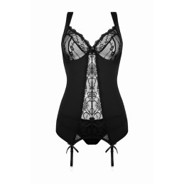 Ensemble guépière culotte Marzia Christine gainant pour silhouette voluptueuse