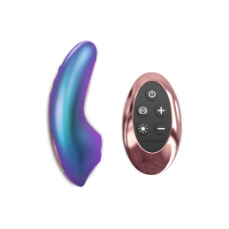 Masseur clitoridien Dreamer Iridescent Turquoise nacré au design galet plat