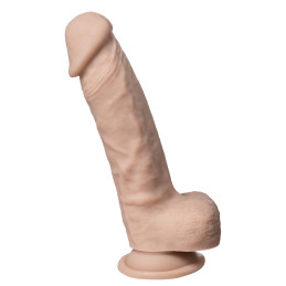 Gode Real Skin Model 1 flesh SilexD 23 x 5 cm ventouse réaliste testicules chair