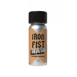 Poppers Iron Fist RAW 24ml flacon alu incassable pour effets amyle puissants