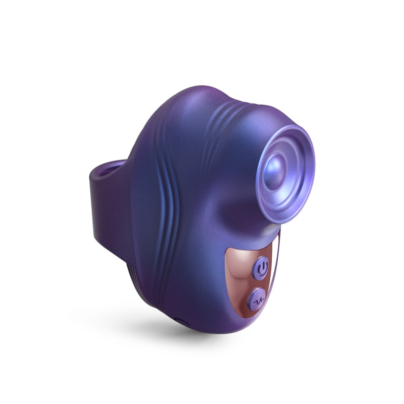 Stimulateur clitoridien Kisscool violet fixation doigt ultra pratique