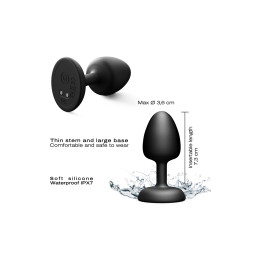 Plug anal vibrant télécommandé Geisha Infinite M bille tournoyante unique