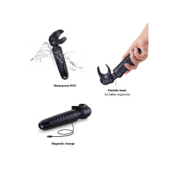 Masturbateur Man Wand Evo Black Plum 5 modes 5 intensités crescendo