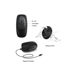 Masturbateur Sub One Infinite Black silicone souple étanche IPX7