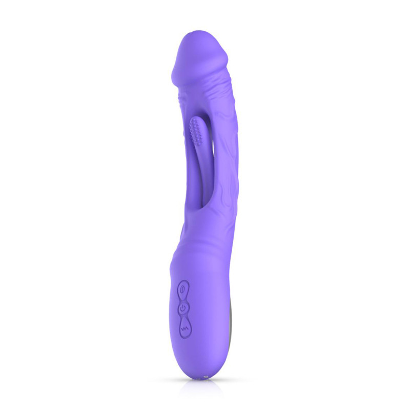 Vibro avec stimulateur point G Flax languette tapotante pour plaisir vaginal ciblé