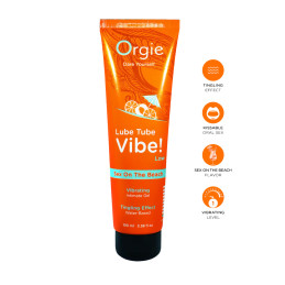 Lubrifiant Lube Tube Vibe Low Sex On The Beach 100ml au goût tropical vibrant.