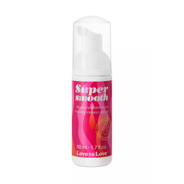 Mousse lubrifiante Super Smooth 50ml pour glisse intime légère et onctueuse.