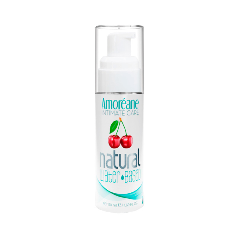 Lubrifiant aromatisé Cerise 50ml pour jeux buccaux fruités et gourmands.