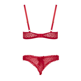 Ensemble 2 pièces Catilla conçu pour charme tulle floqué voluptueux.