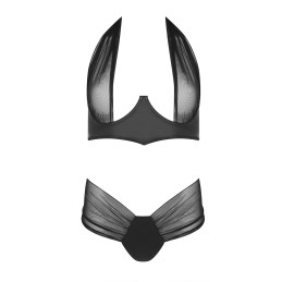 Ensemble 2 pièces Kesmina révélant poitrine galbée transparence tulle